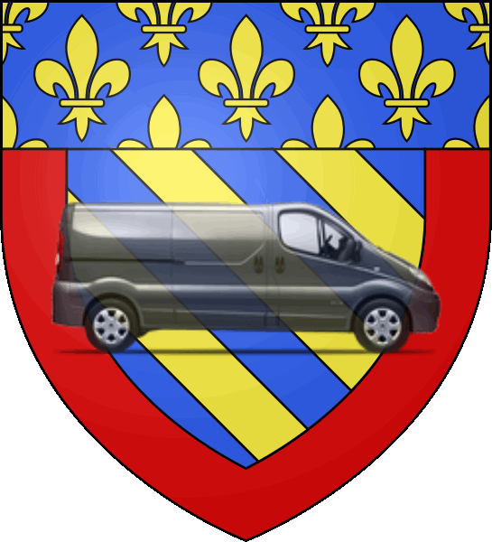 camion sur blason ville de Abbeville