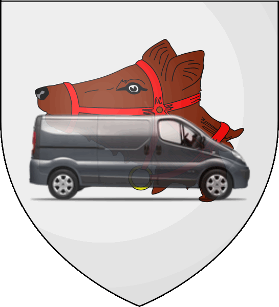 camion sur blason ville de Achères