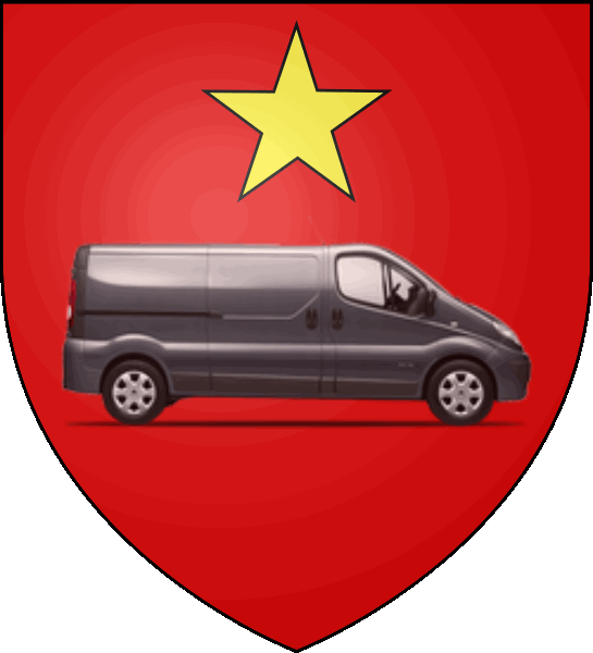 camion sur blason ville de Aix-les-Bains