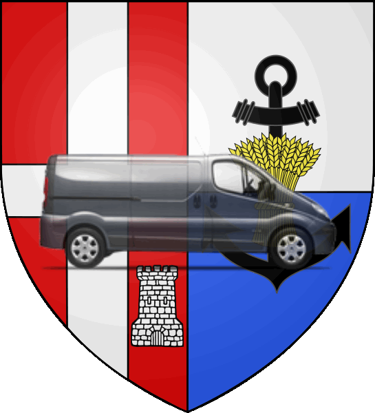 camion sur blason ville de Albertville