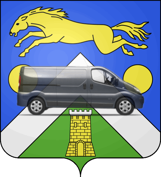 camion sur blason ville de Allonnes