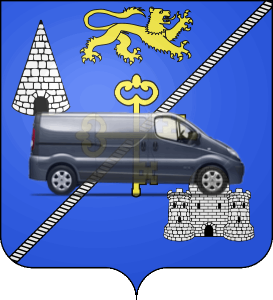 camion sur blason ville de Ambarès-et-Lagrave