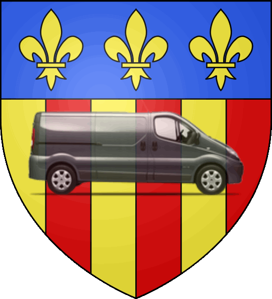 camion sur blason ville de Amboise