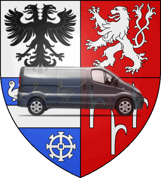 camion sur blason ville de Amilly