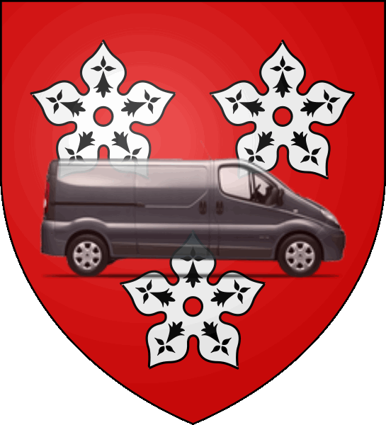 camion sur blason ville de Ancenis