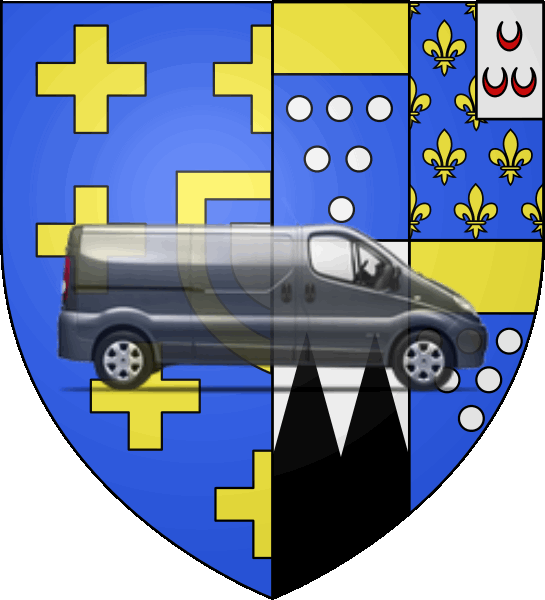 camion sur blason ville de Anet