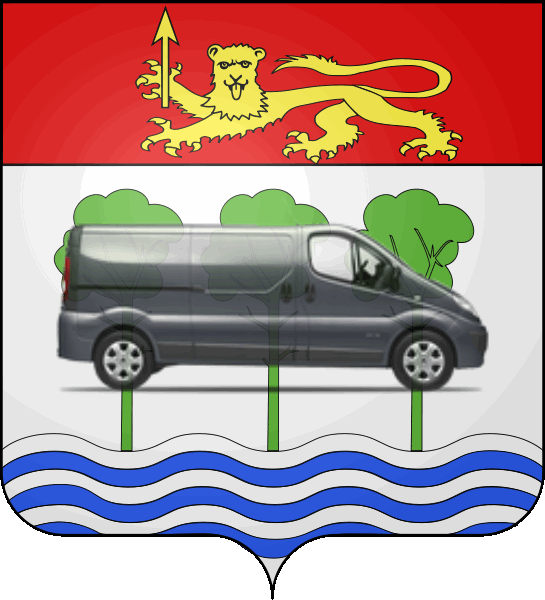 camion sur blason ville de Anglet