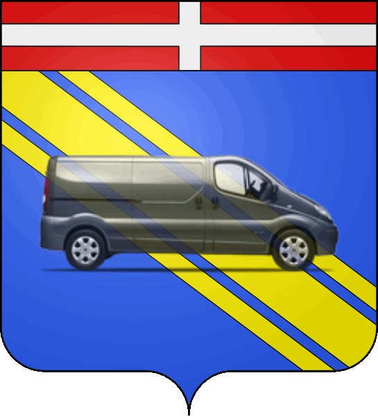 camion sur blason ville de Annemasse