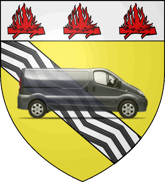 camion sur blason ville de Anzin