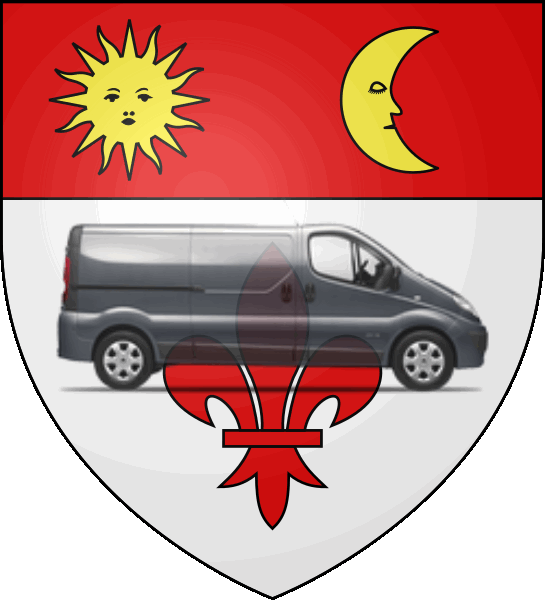 camion sur blason ville de Armentières