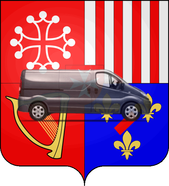 camion sur blason ville de Arpajon