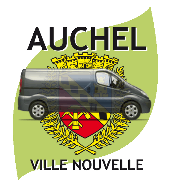 camion sur blason ville de Auchel