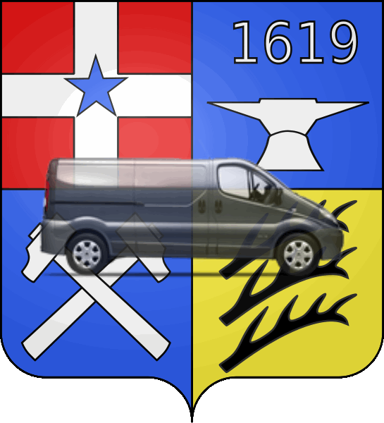 camion sur blason ville de Audincourt