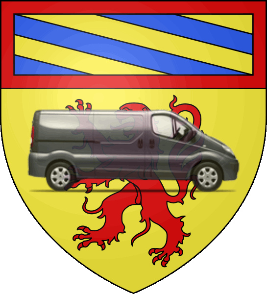 camion sur blason ville de Autun