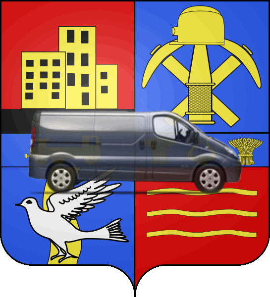 camion sur blason ville de Avion
