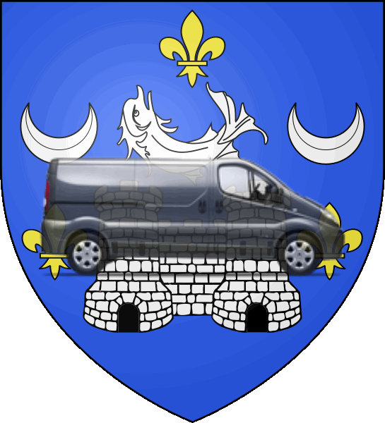 camion sur blason ville de Avranches