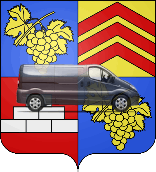 camion sur blason ville de Bagneux
