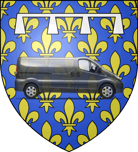 camion sur blason ville de Beaumont-le-Roger