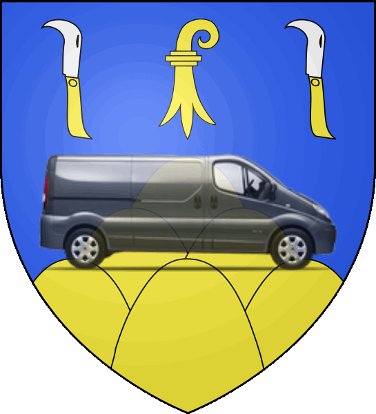 camion sur blason ville de Beaumont