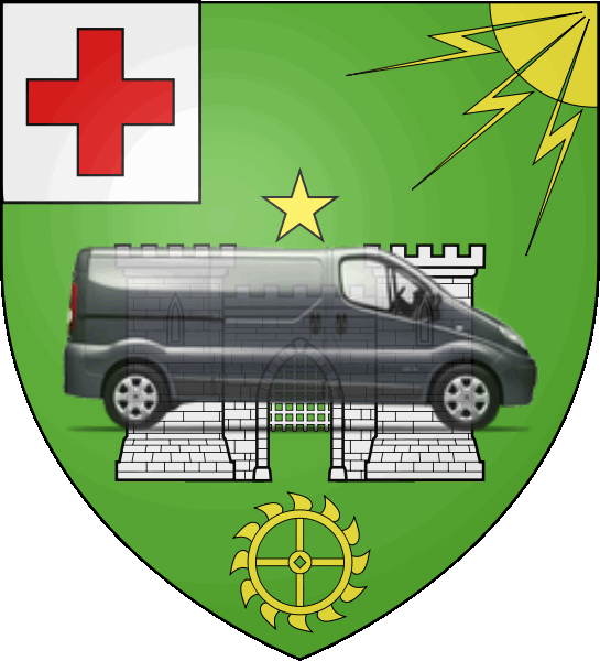 camion sur blason ville de Bellegarde-sur-Valserine