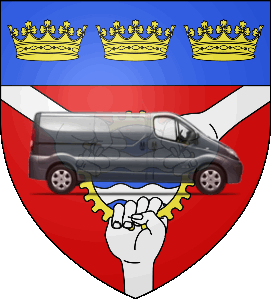 camion sur blason ville de Bezons