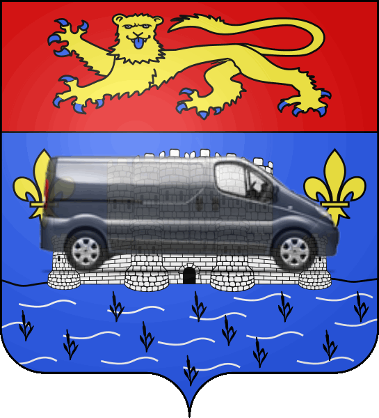camion sur blason ville de Blanquefort
