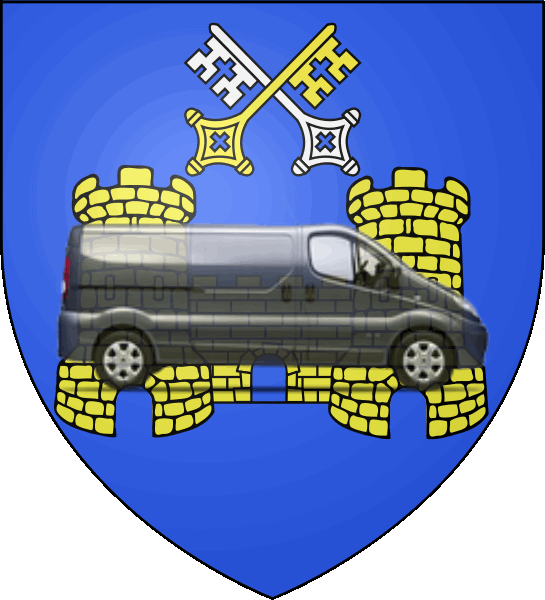 camion sur blason ville de Bollène