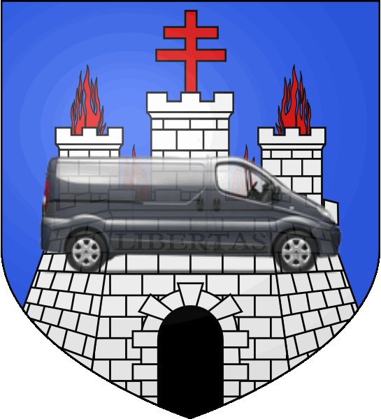 camion sur blason ville de Bonifacio