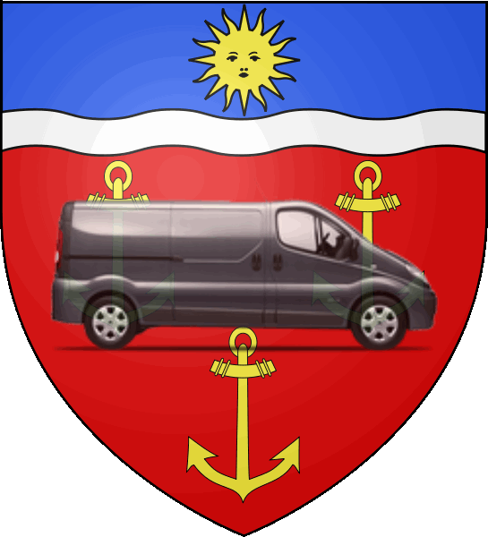 camion sur blason ville de Bonneuil-sur-Marne
