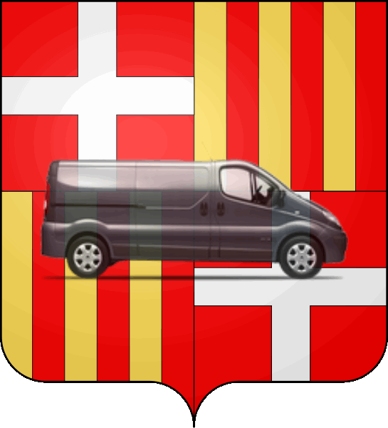 camion sur blason ville de Bonneville