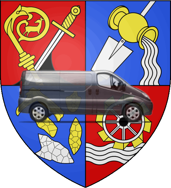 camion sur blason ville de Bossay-sur-Claise