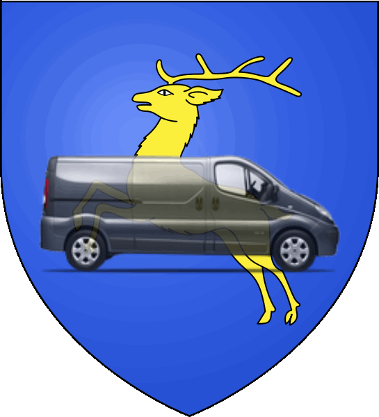 camion sur blason ville de Bouc-Bel-Air