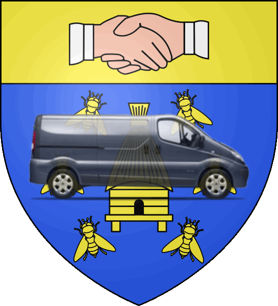 camion sur blason ville de Bourg-de-Péage