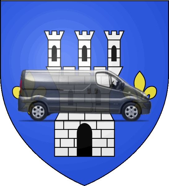 camion sur blason ville de Brie-Comte-Robert