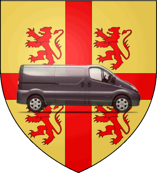 camion sur blason ville de Brunoy