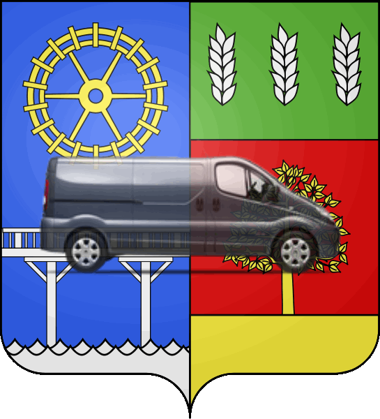 camion sur blason ville de Bry-sur-Marne