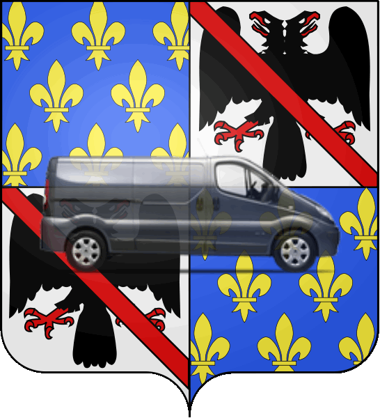 camion sur blason ville de Cachan