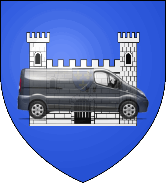 camion sur blason ville de Carcassonne