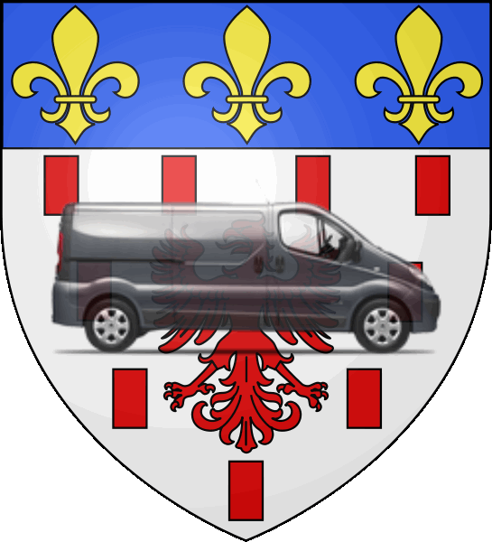 camion sur blason ville de Carentan