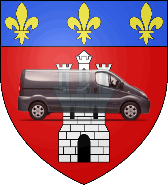 camion sur blason ville de Castelnaudary