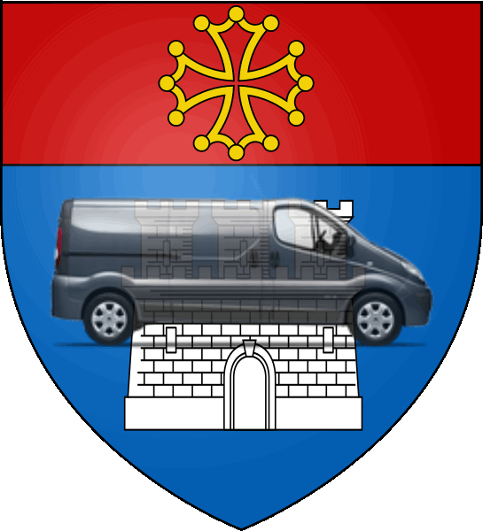 camion sur blason ville de Castelsarrasin