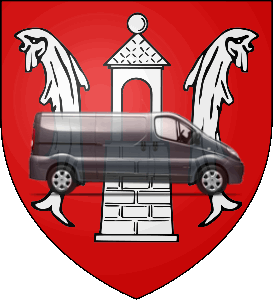 camion sur blason ville de Cernay