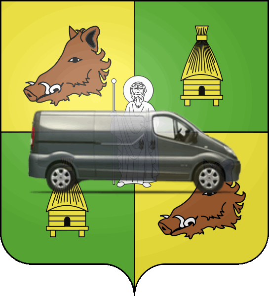 camion sur blason ville de Cestas