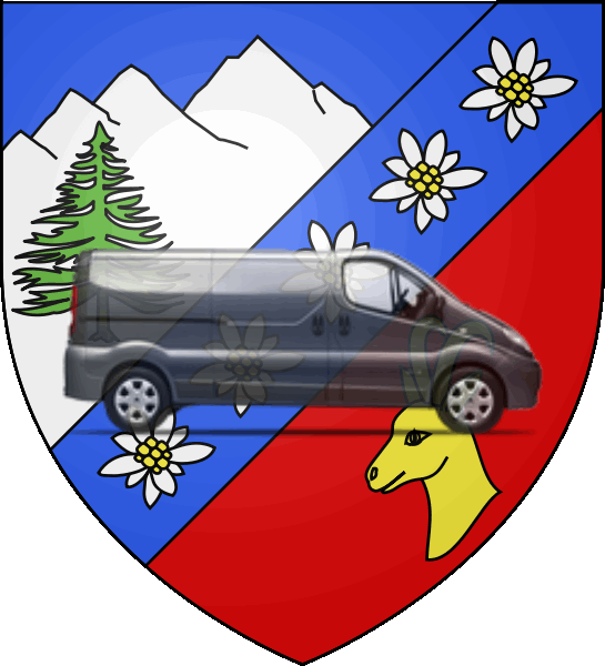 camion sur blason ville de Chamonix-Mont-Blanc