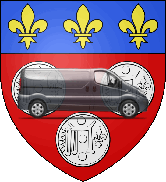 camion sur blason ville de Chartres