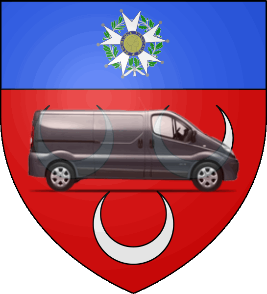 camion sur blason ville de Châteaudun