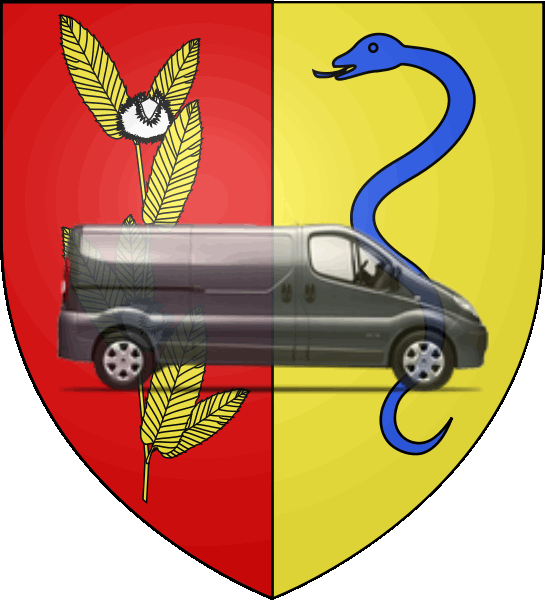 camion sur blason ville de Châtenay-Malabry