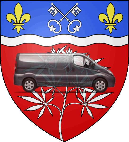 camion sur blason ville de Chennevières-sur-Marne