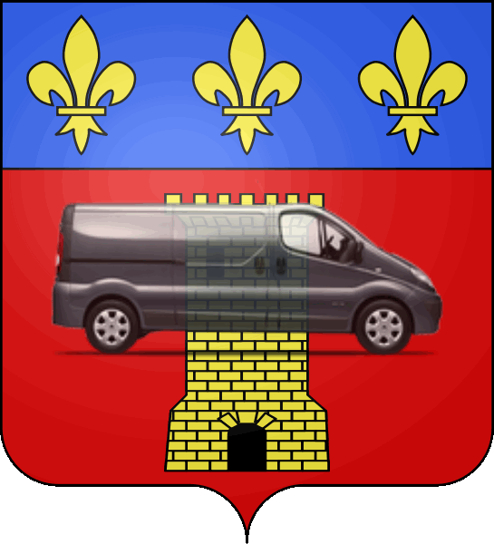 camion sur blason ville de Clermont