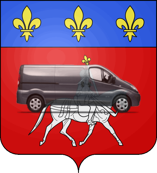 camion sur blason ville de Cognac